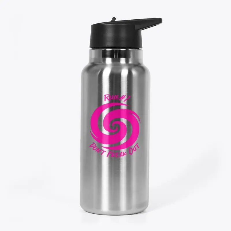 Rule 7 Pink Stainless Steel Water Bottle