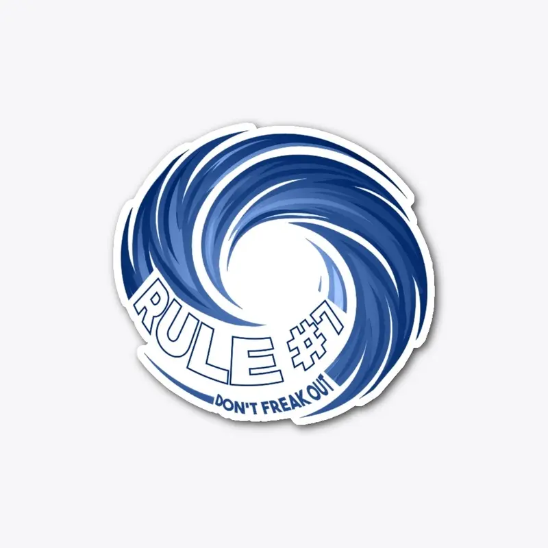 Blue and White 2024 Rule #7 Logo